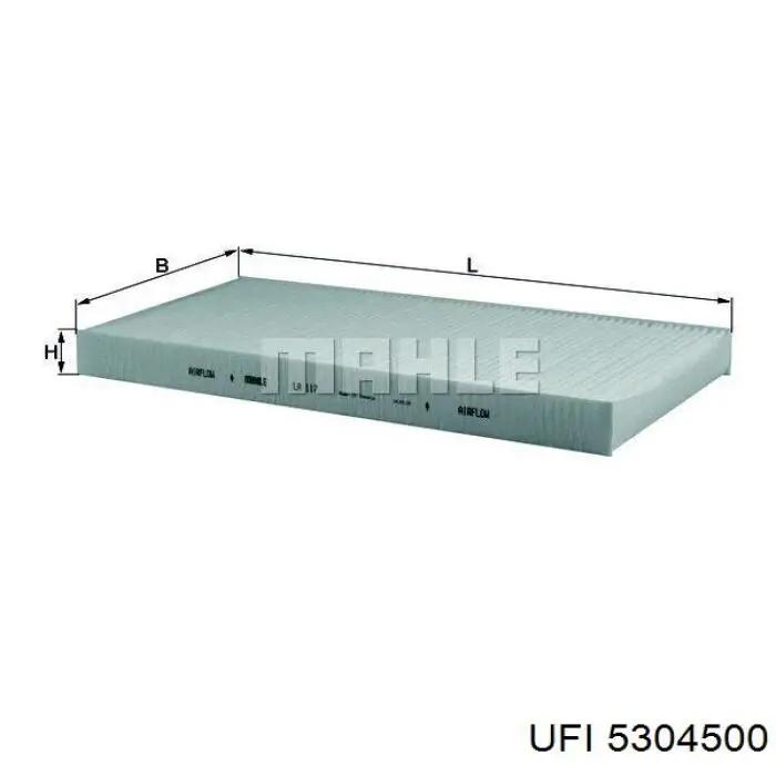 Comprar 5304500 UFI Filtro de aire del habitáculo