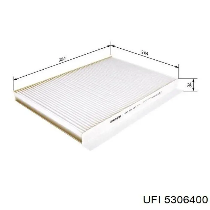 Filtro de cabina UFI 5306400 precio, desde 9,48 EUR