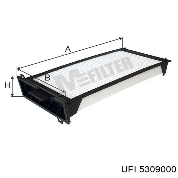 Filtro de cabina UFI 5309000 precio, desde 11,83 EUR