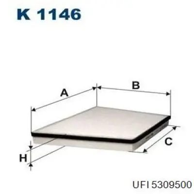 5309500 UFI Filtro antipolen