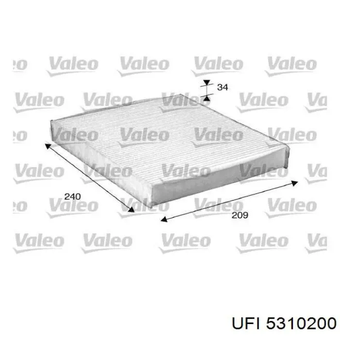 Comprar 5310200 UFI Filtro de aire del habitáculo