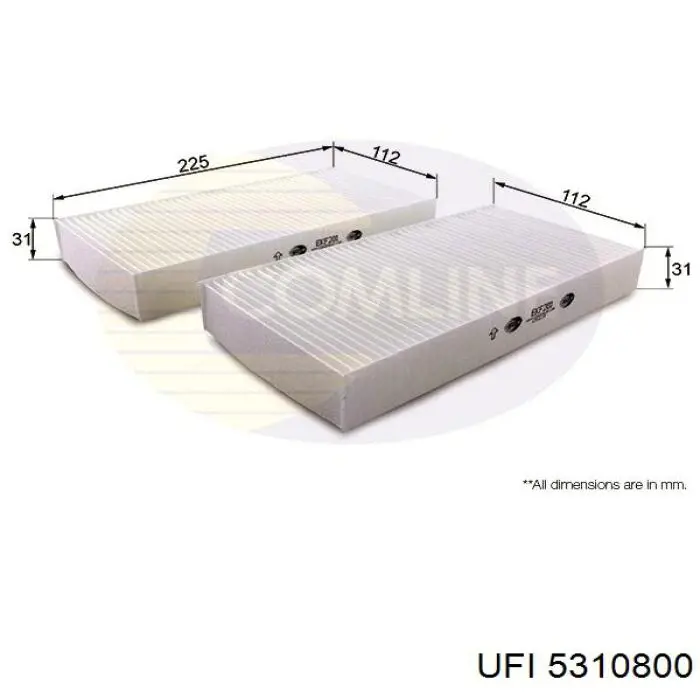 5310800 UFI Filtro antipolen