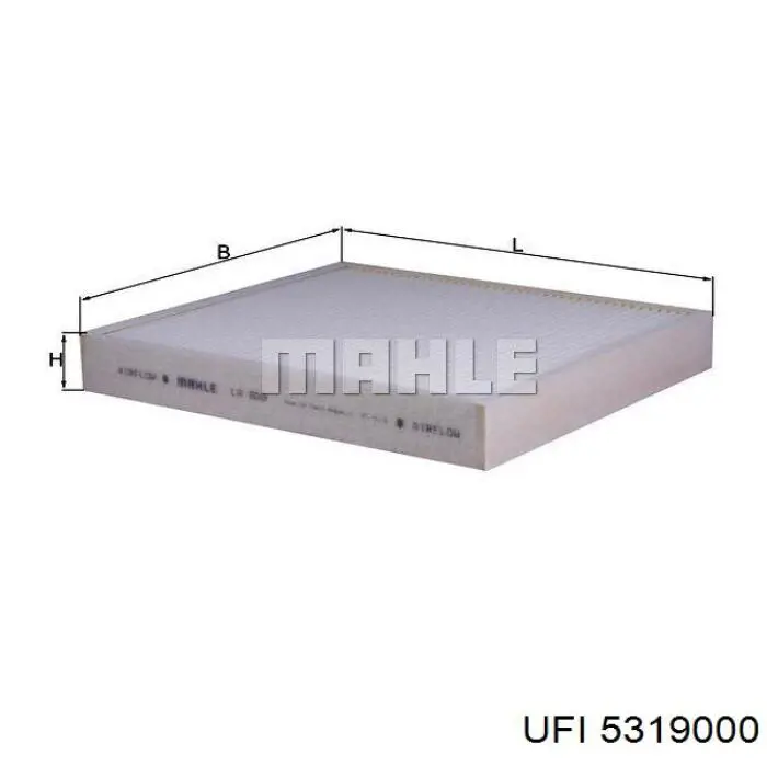 Filtro de cabina UFI 5319000 precio, desde 10,34 EUR