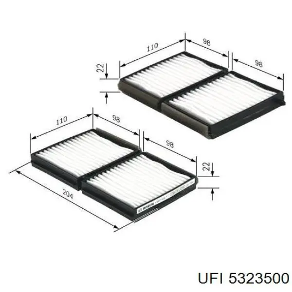 Comprar 5323500 UFI Filtro de aire del habitáculo