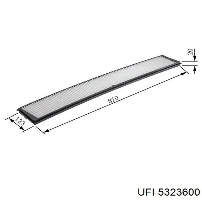 Filtro de cabina UFI 5323600 precio, desde 12,80 EUR