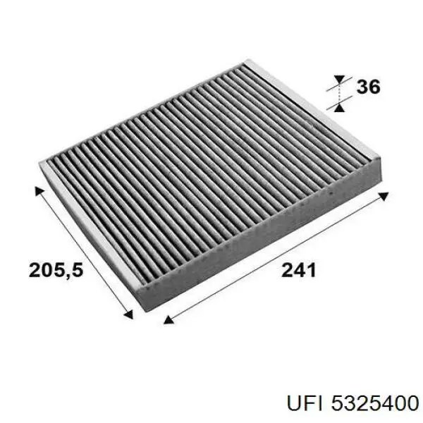 5325400 UFI Filtro antipolen