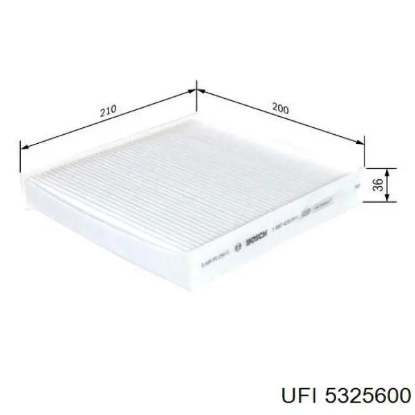 Comprar 5325600 UFI Filtro de aire del habitáculo