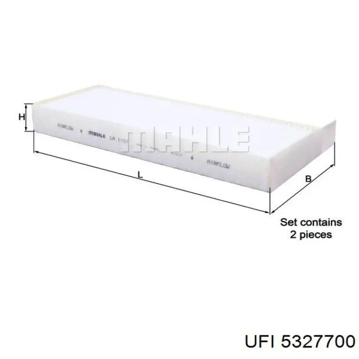 Comprar 5327700 UFI Filtro de aire del habitáculo