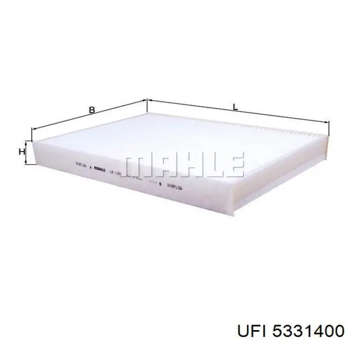 Filtro de cabina UFI 5331400 precio, desde 21,06 EUR