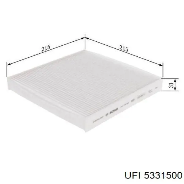 Filtro de cabina UFI 5331500 precio, desde 9,08 EUR
