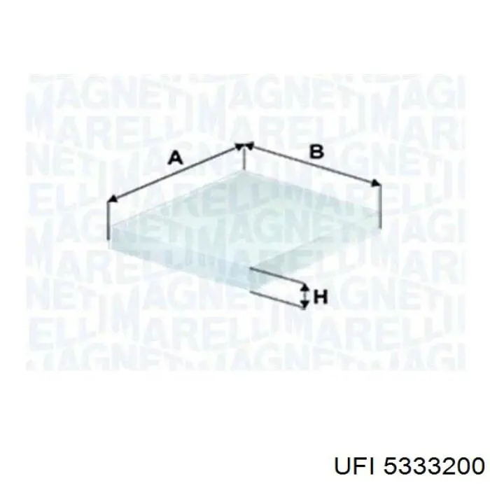 Comprar 5333200 UFI Filtro de aire del habitáculo