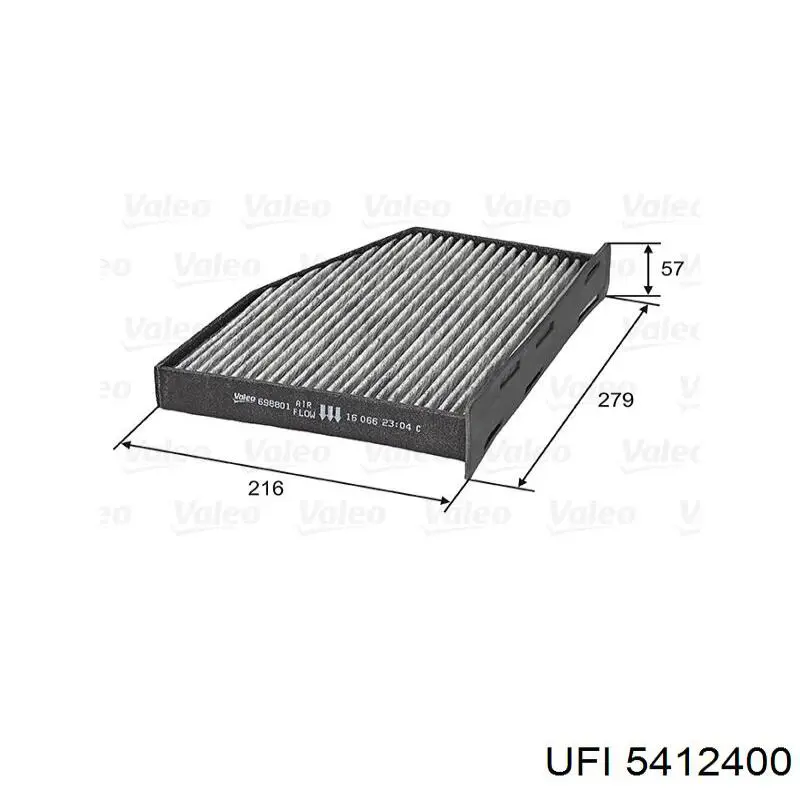 Filtro de habitáculo 5412400 UFI