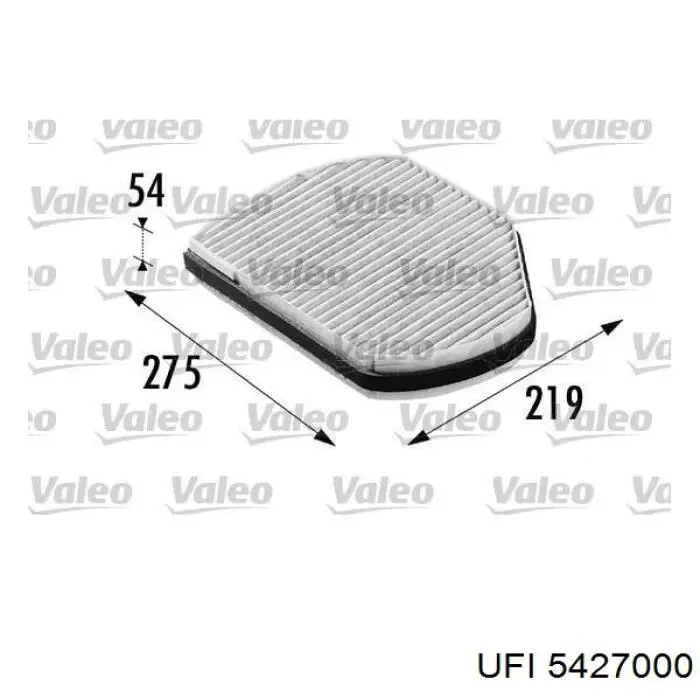 5427000 UFI Filtro antipolen