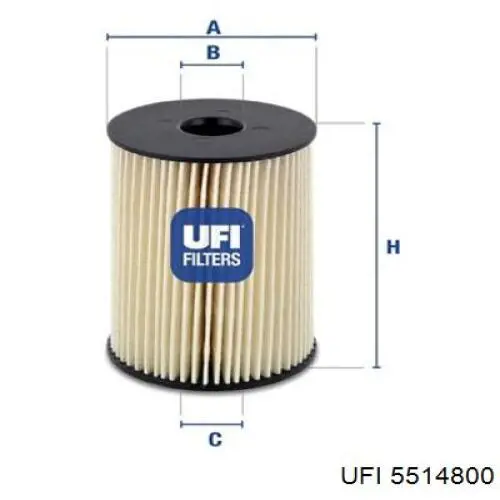 Comprar 5514800 UFI Caja del filtro de combustible