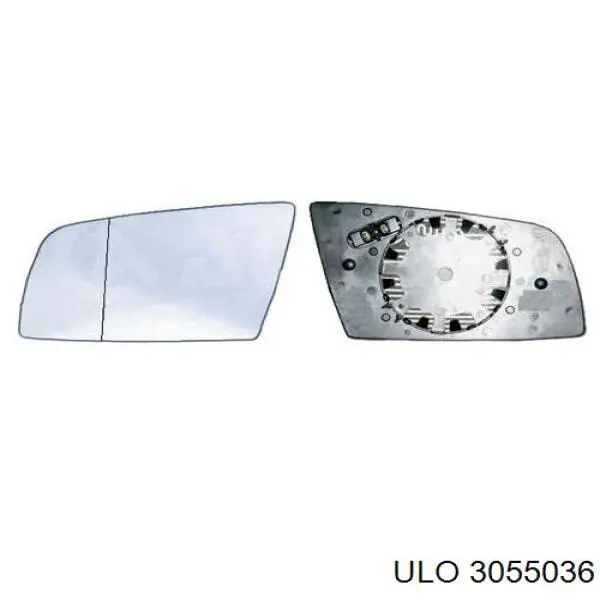 3055036 ULO cristal de espejo retrovisor exterior derecho