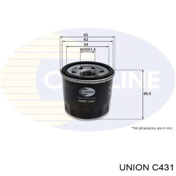 C431 Union Filtro aceite