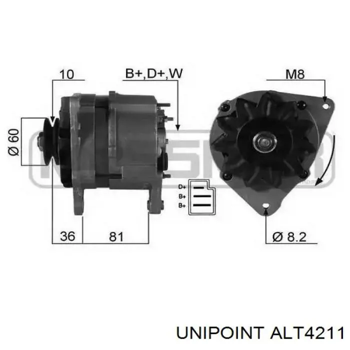 ALT-4211 Unipoint alternador