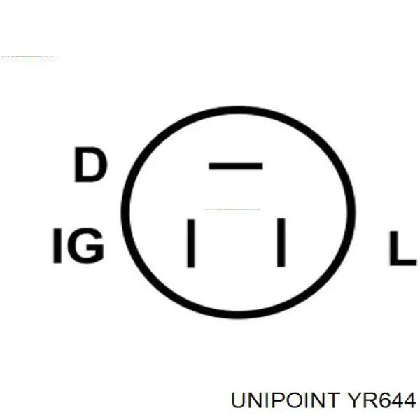 YR-644 Unipoint regulador de rele del generador (rele de carga)