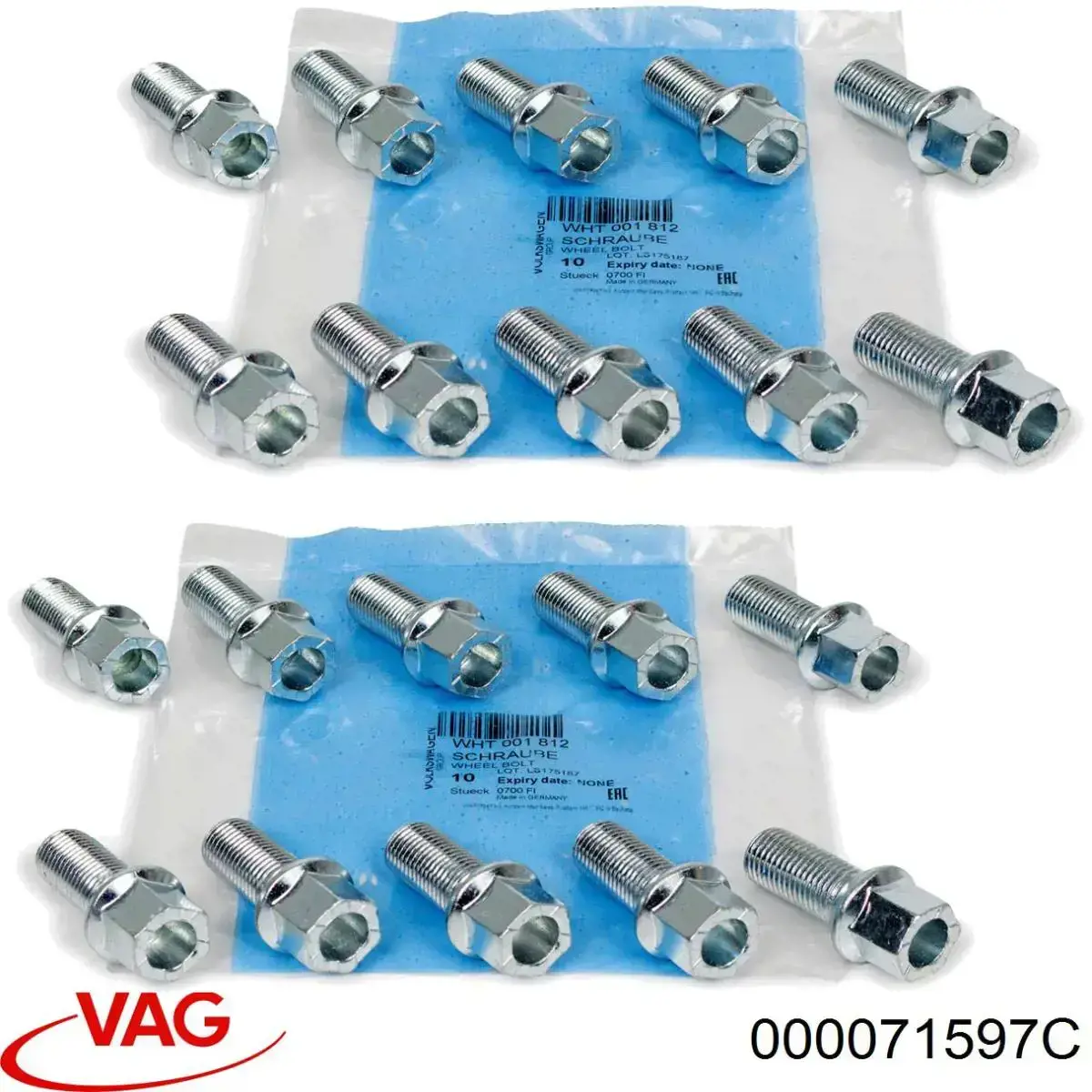 Tuerca seguridad de rueda VAG 000071597C precio, desde 22,90 EUR