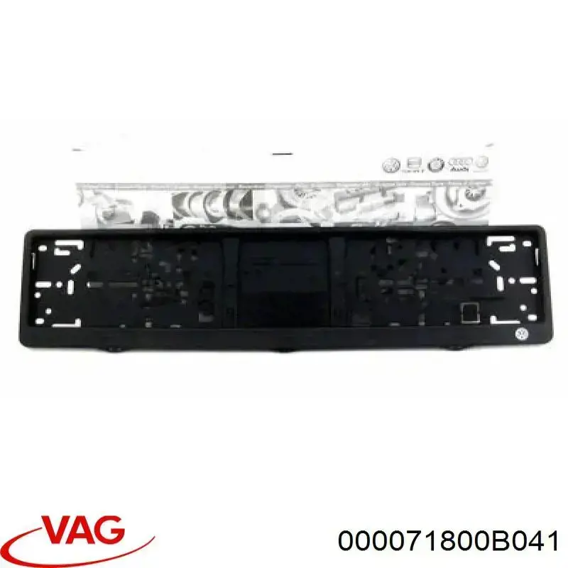 000071800B041 VAG Soporte de placa de matrícula delantera
