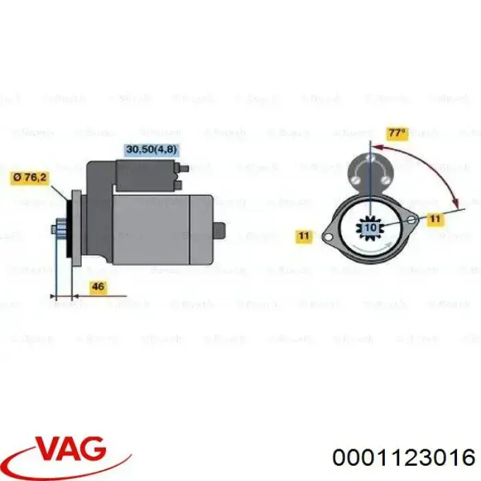 Comprar 0001123016 VAG Motores de arranque