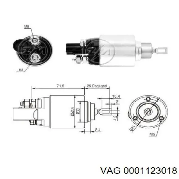 Burro de arranque  VAG 0001123018 precio, desde 125,66 EUR