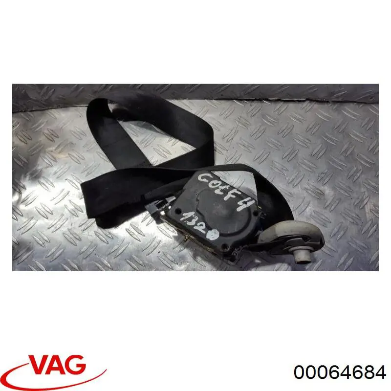 00064684 VAG cinturón de seguridad delantero derecho