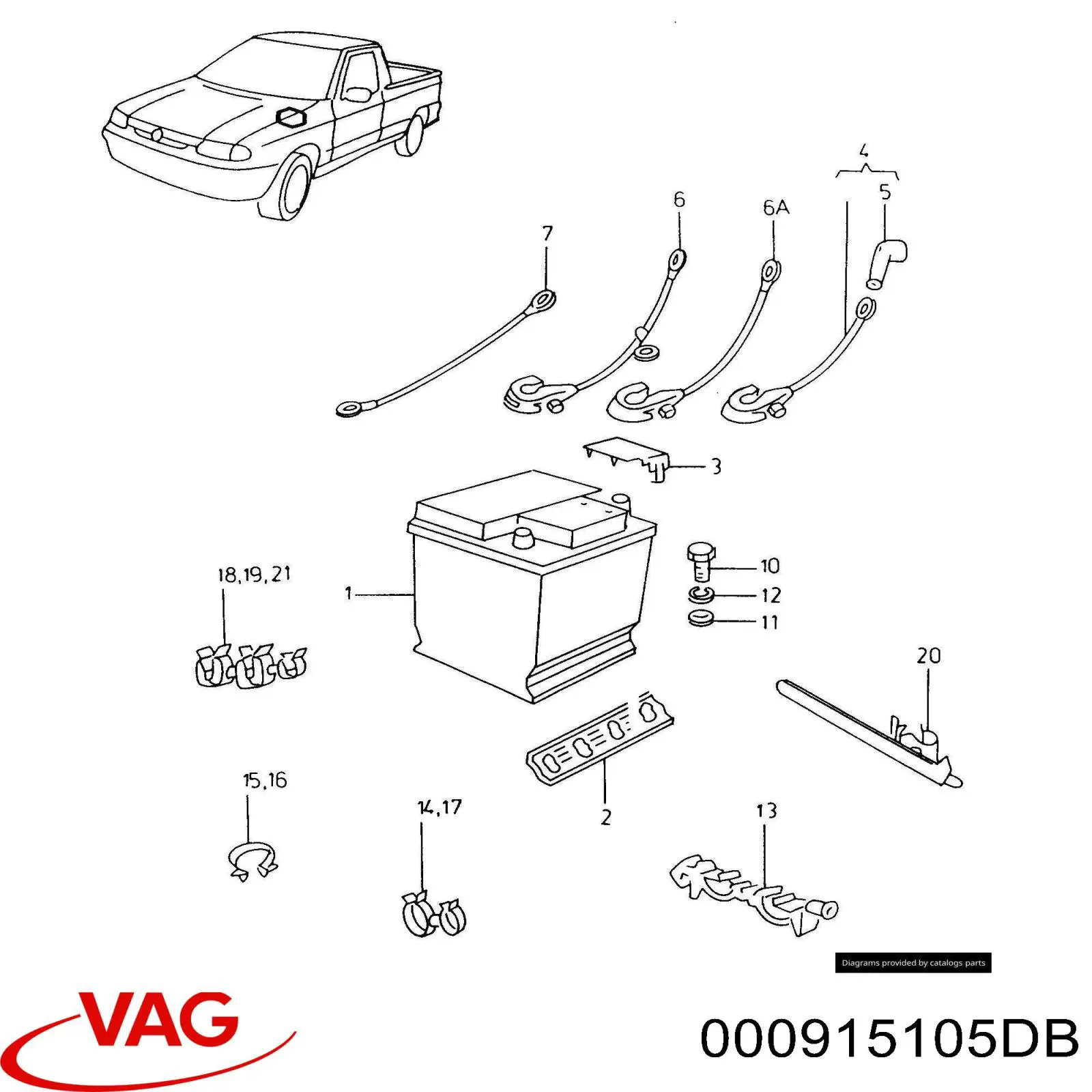Batería 000915105DB VAG