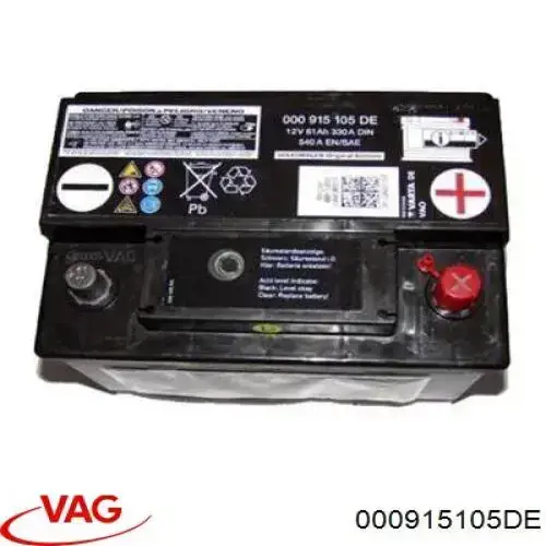 000915105DE VAG Batería Start-Stop