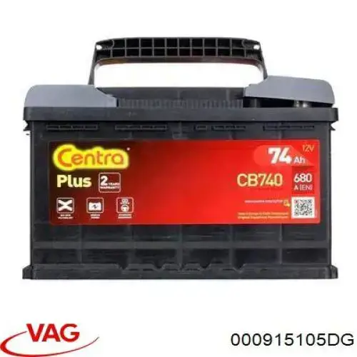 Batería de Arranque VAG 72 ah 12 v (000915105DG)