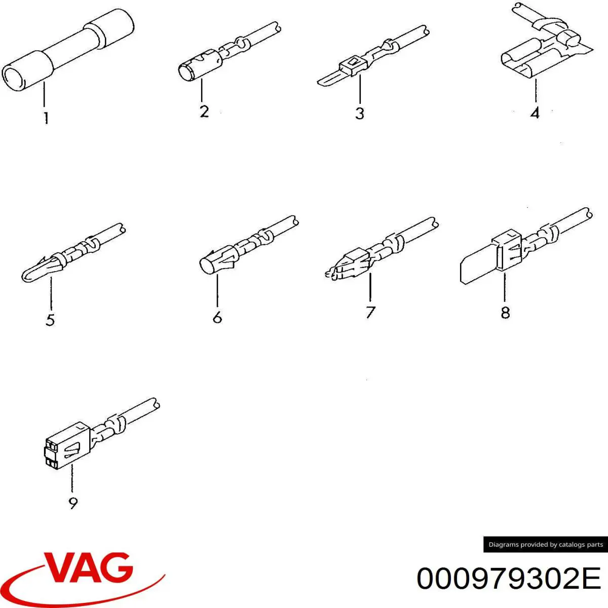 Comprar 000979302 VAG Mazo de cables del compartimiento del motor