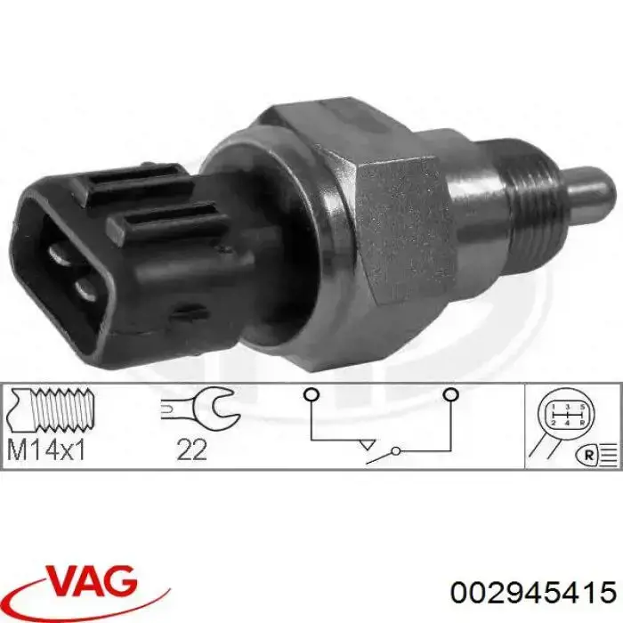 Comprar 002945415 VAG Interruptor de luz de marcha atrás