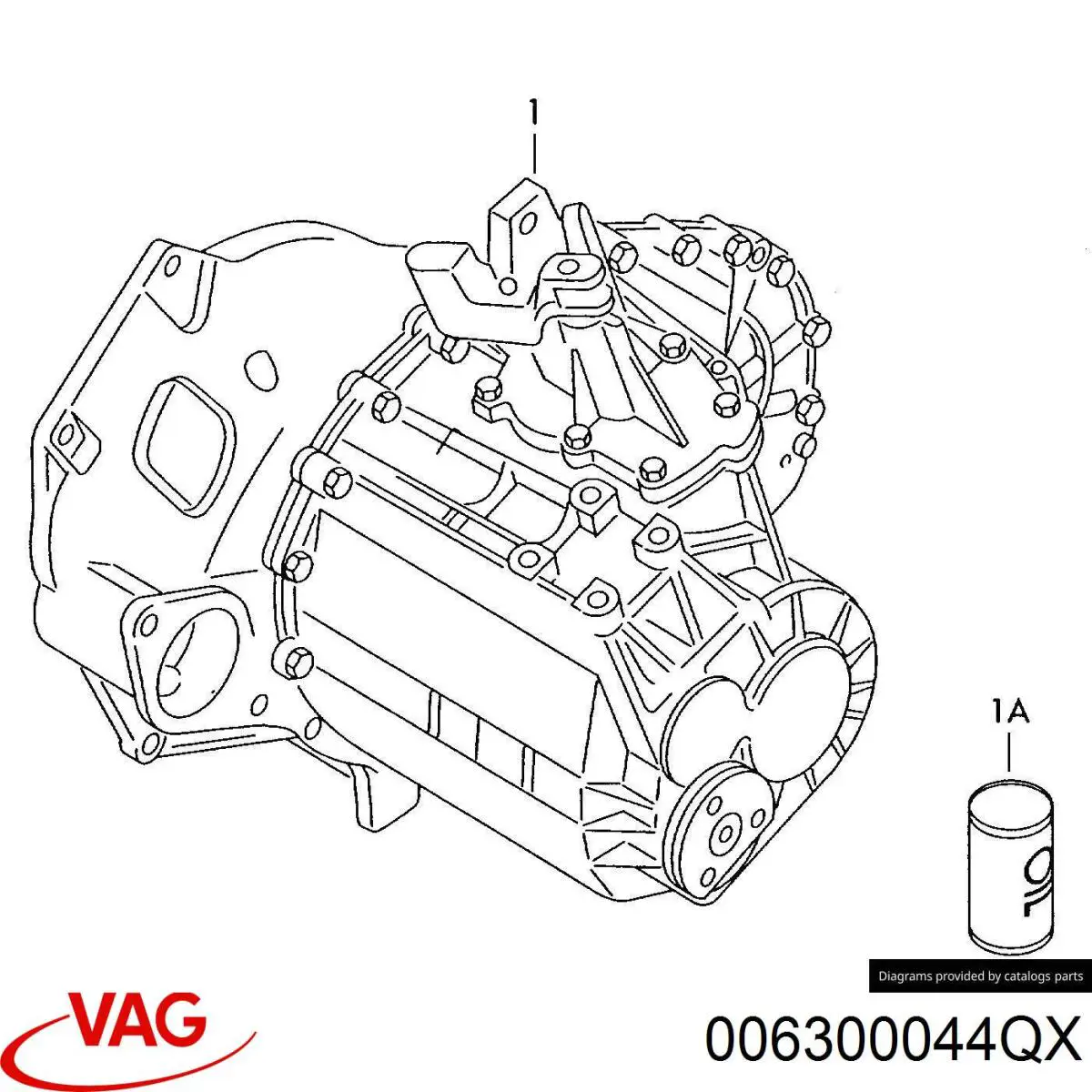 006300044QX VAG caja de cambios mecánica, completa