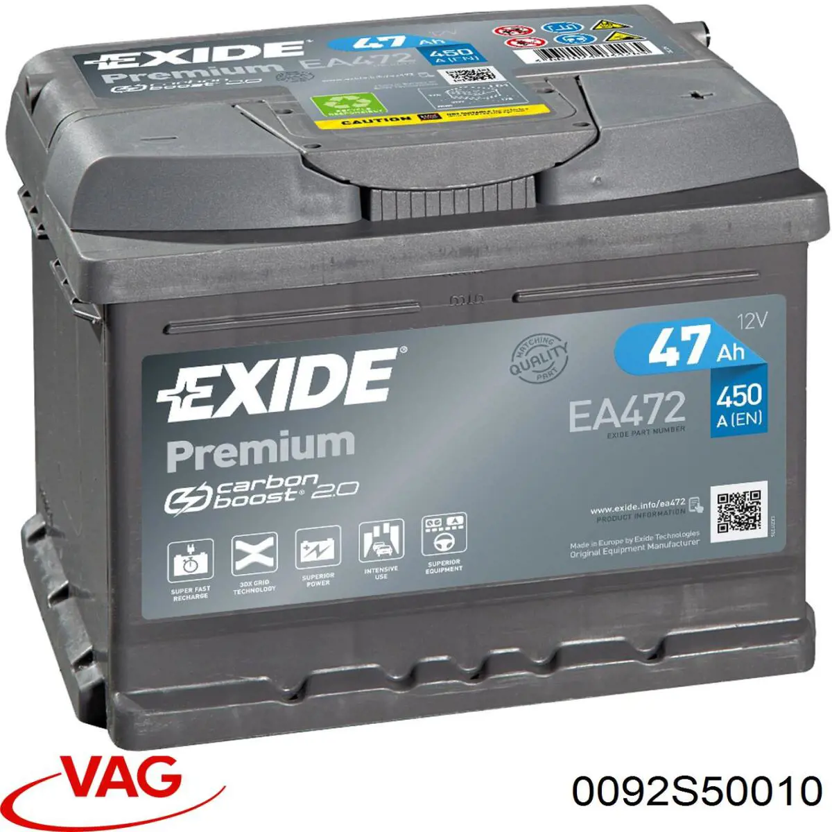 Batería de Arranque VAG (0092S50010)