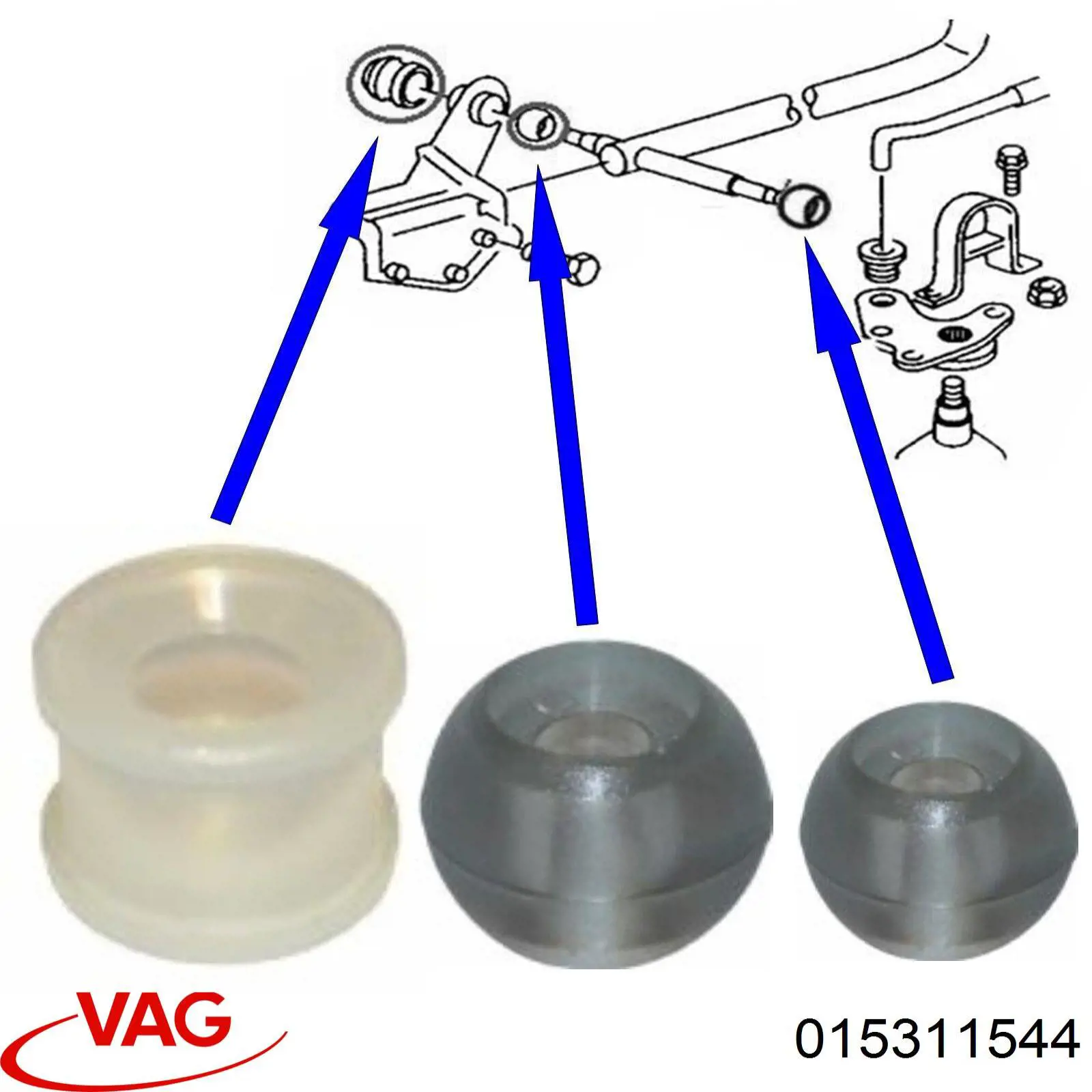 Comprar 015311544 VAG Juego de reparación de la palanca selectora de cambios
