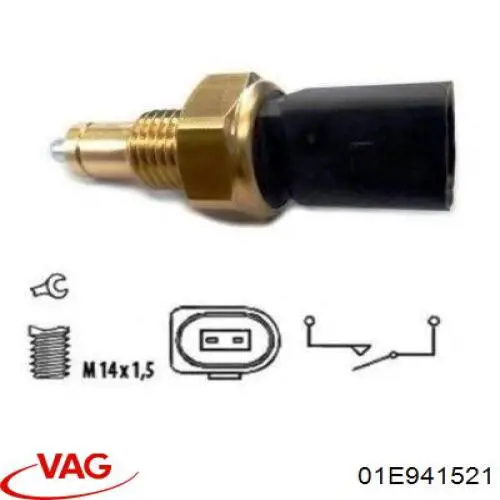 Comprar 01E941521 VAG Interruptor de luz de marcha atrás