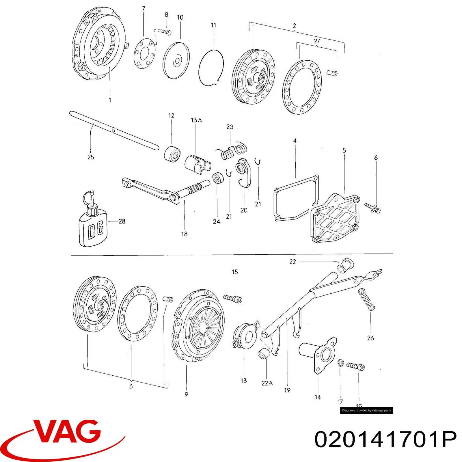 Horquilla de embrague para Volkswagen Caddy (14)