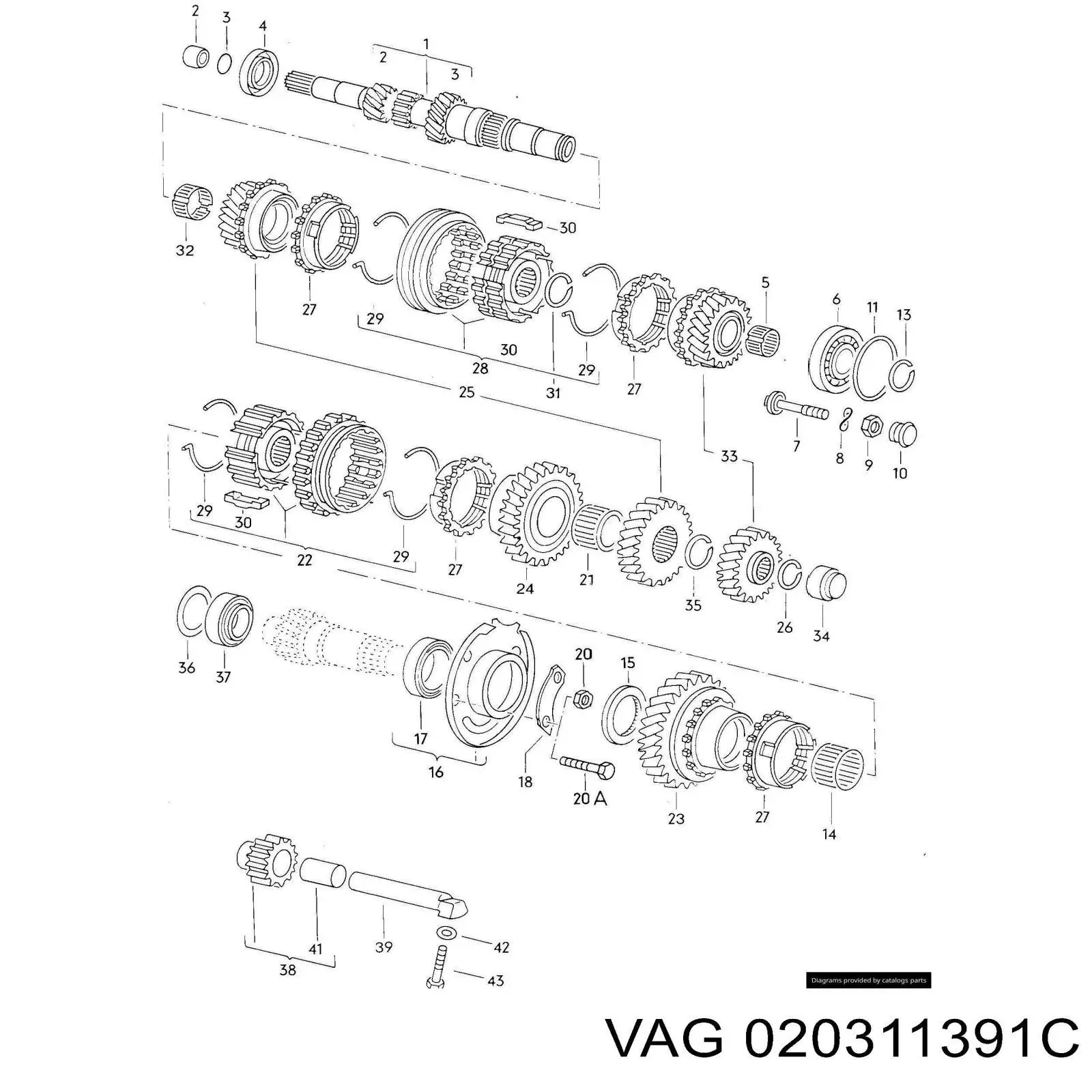  VAG 020311391C precio, desde 7,41 EUR