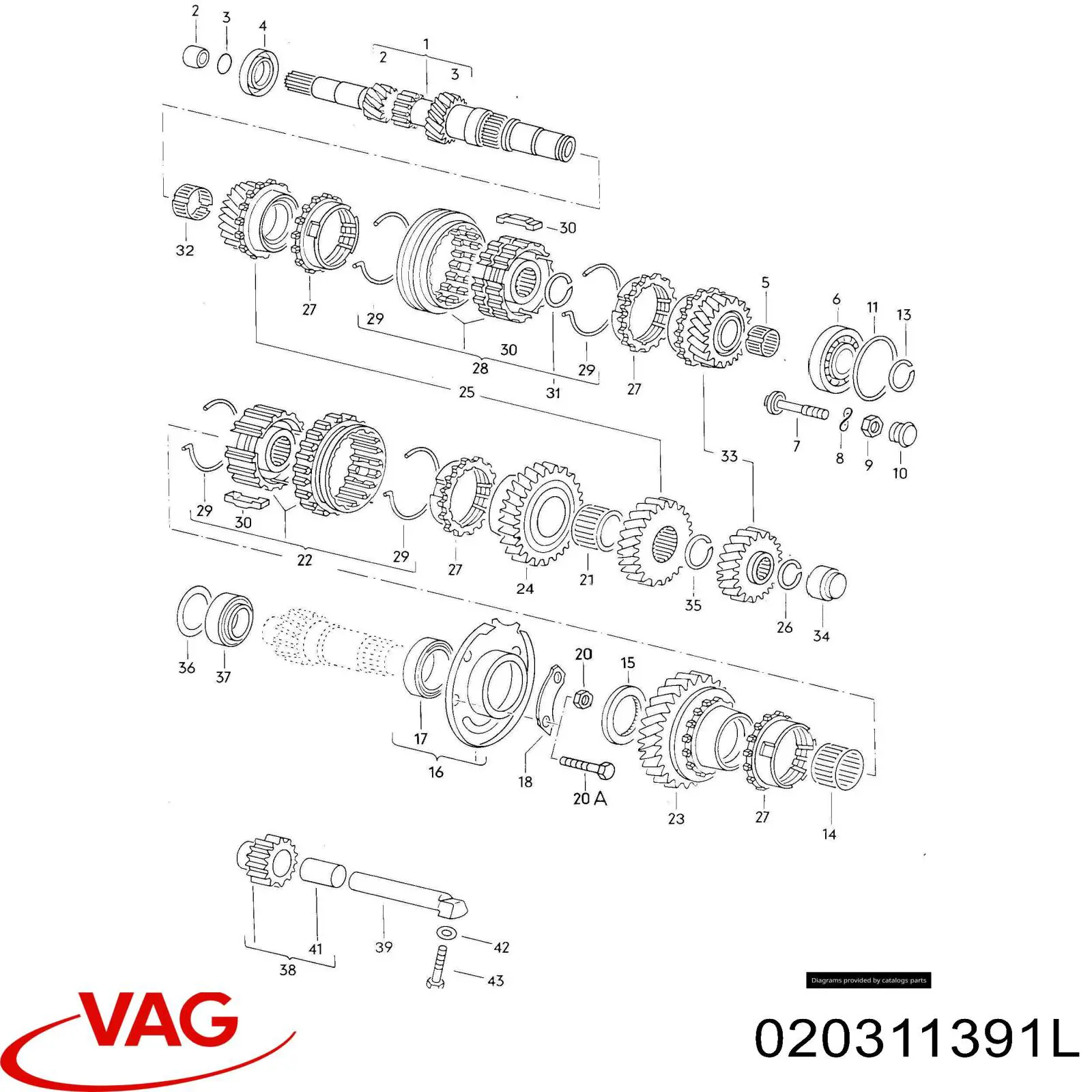  VAG 020311391L precio, desde 12,70 EUR