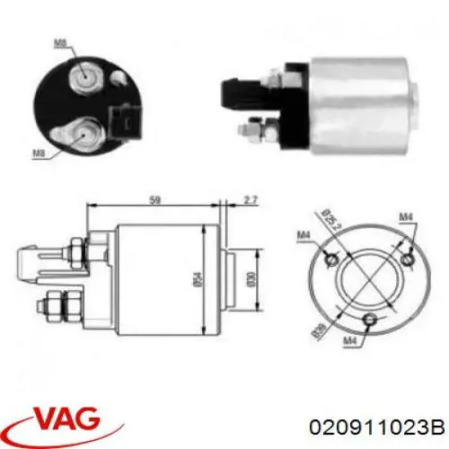 Burro de arranque  VAG 020911023B precio, desde 47,92 EUR