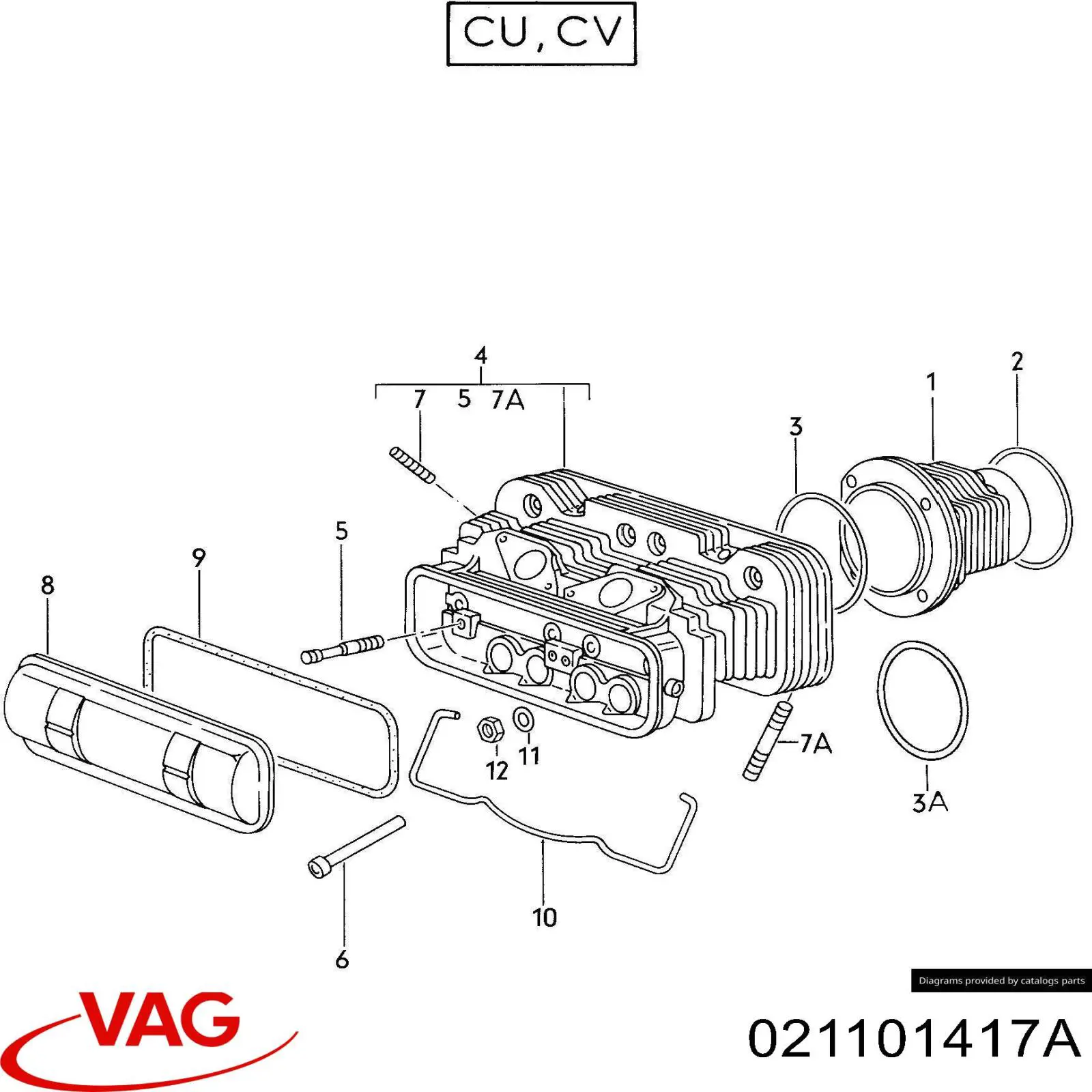 81-3947 TRW junta de la tapa de válvulas del motor