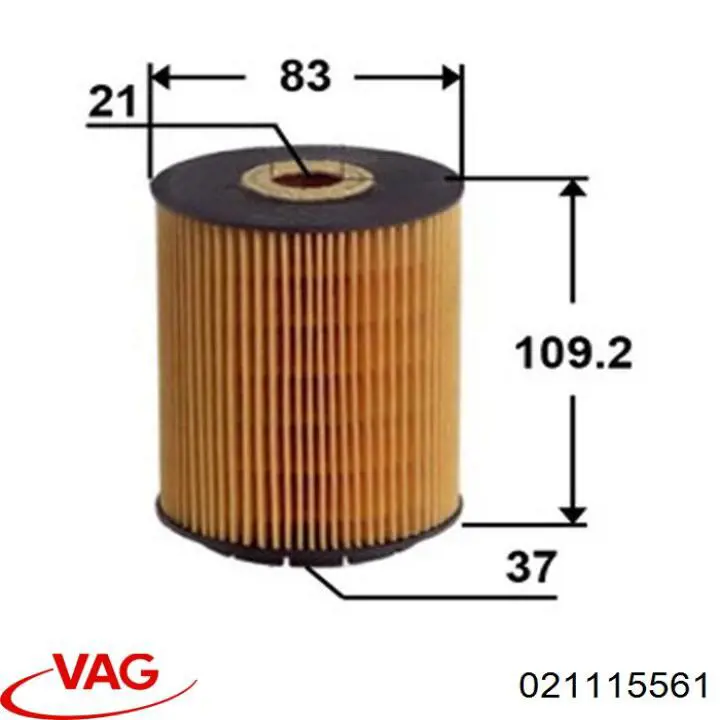 Comprar 021115561 VAG Filtros de aceite