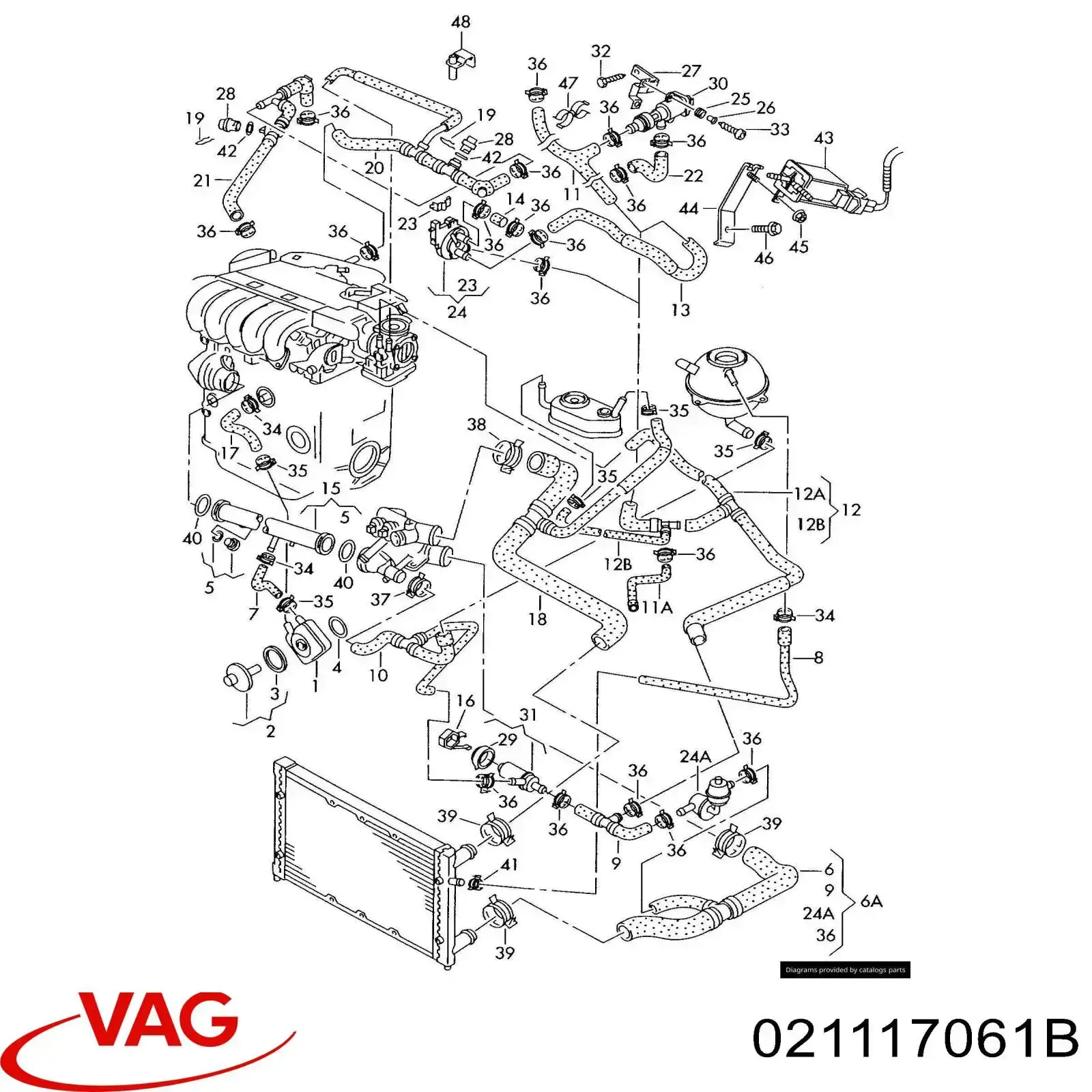 Tapa del filtro de aceite VAG 021117061B precio, desde 15,36 EUR