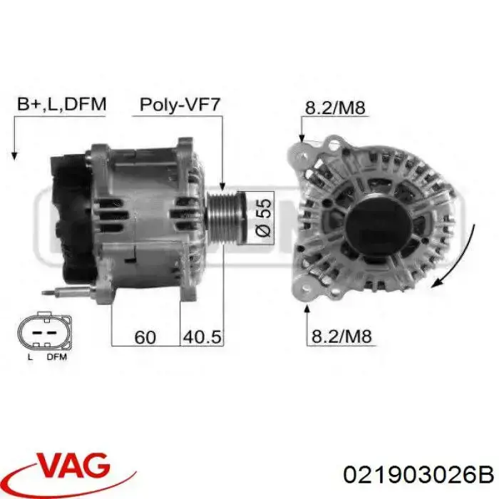 021903026B VAG Alternador de coche