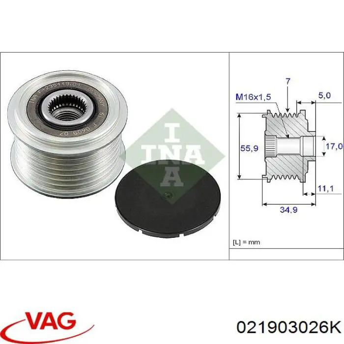 Comprar 021903026K VAG Dynamo