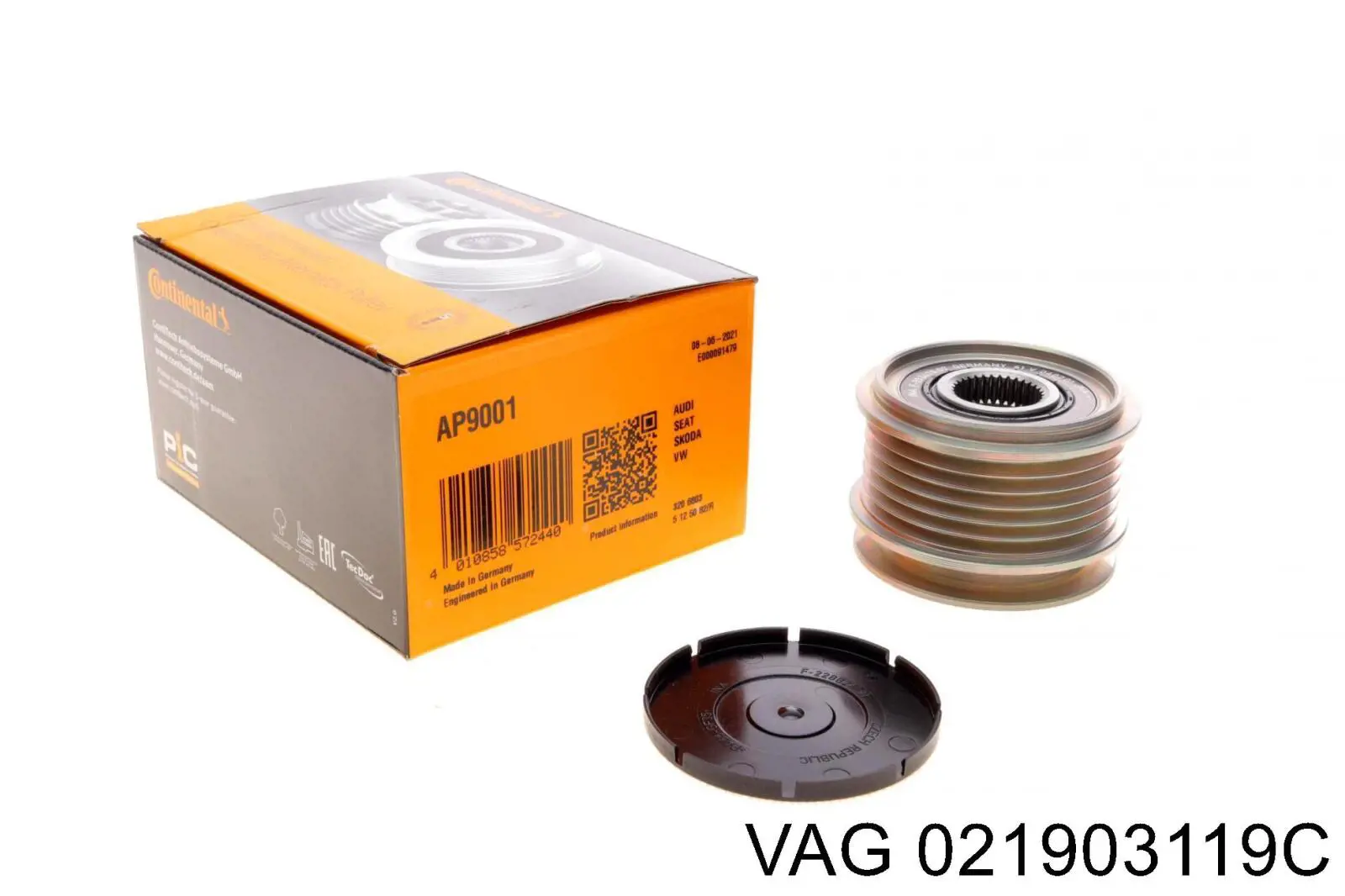 Polea rueda libre VAG 021903119D precio, desde 44,42 EUR