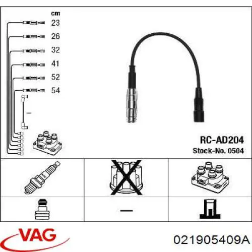 021905409A VAG juego de cables de encendido