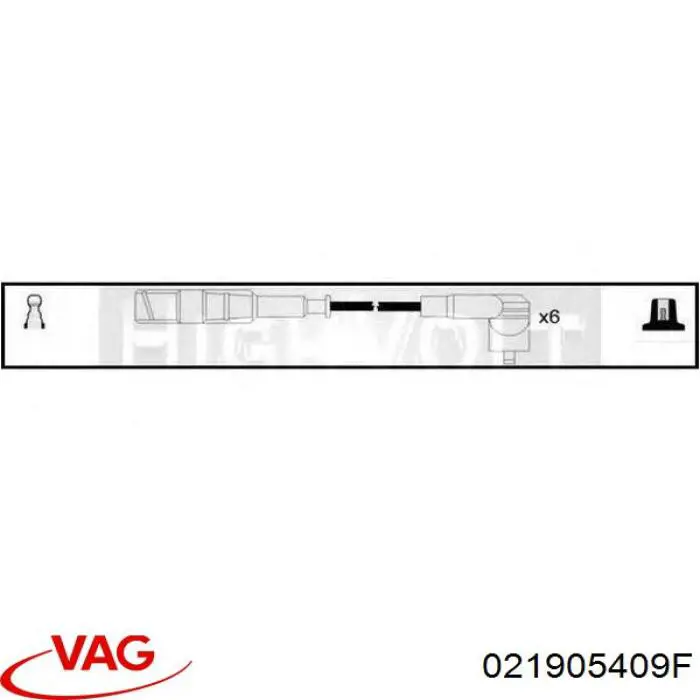 021905409F VAG juego de cables de encendido