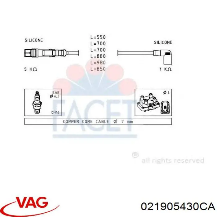  VAG 021905430CA precio, desde 44,70 EUR