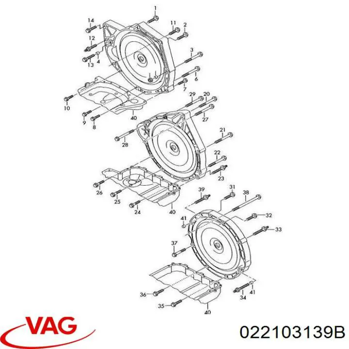 Casquillo de la bomba de aceite del motor Audi Q5 (FYB, FYG)